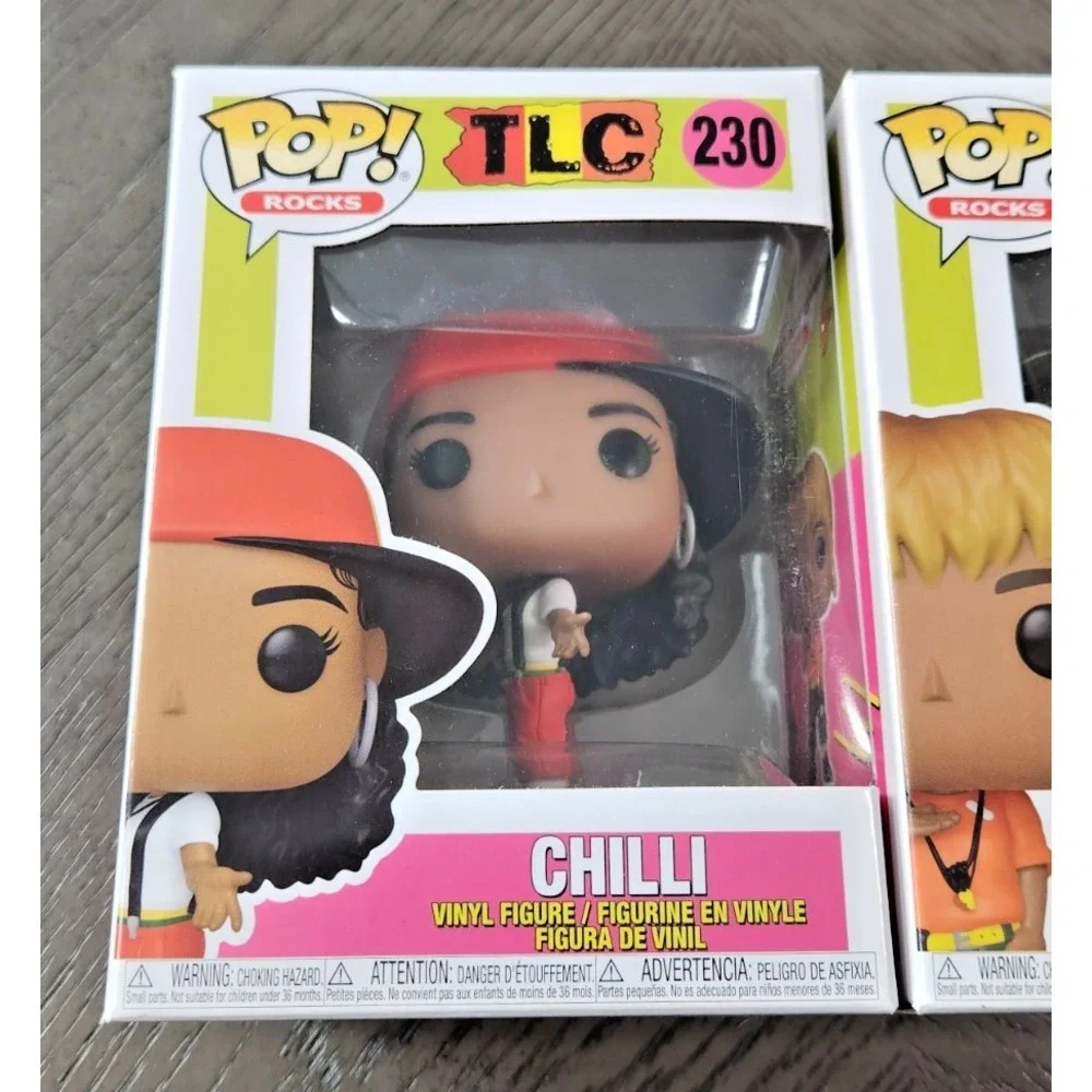 Funko Pop! Rocks TLC T-Boz #228 & Chilli #230 Vinyl Figure Set Music Collectible